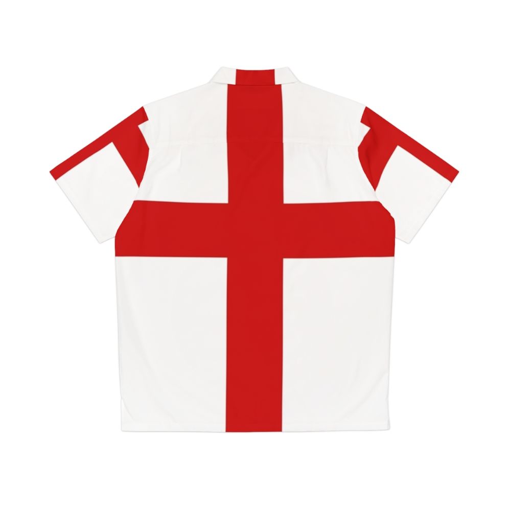 England St George Cross Hawaiian Shirt - Back