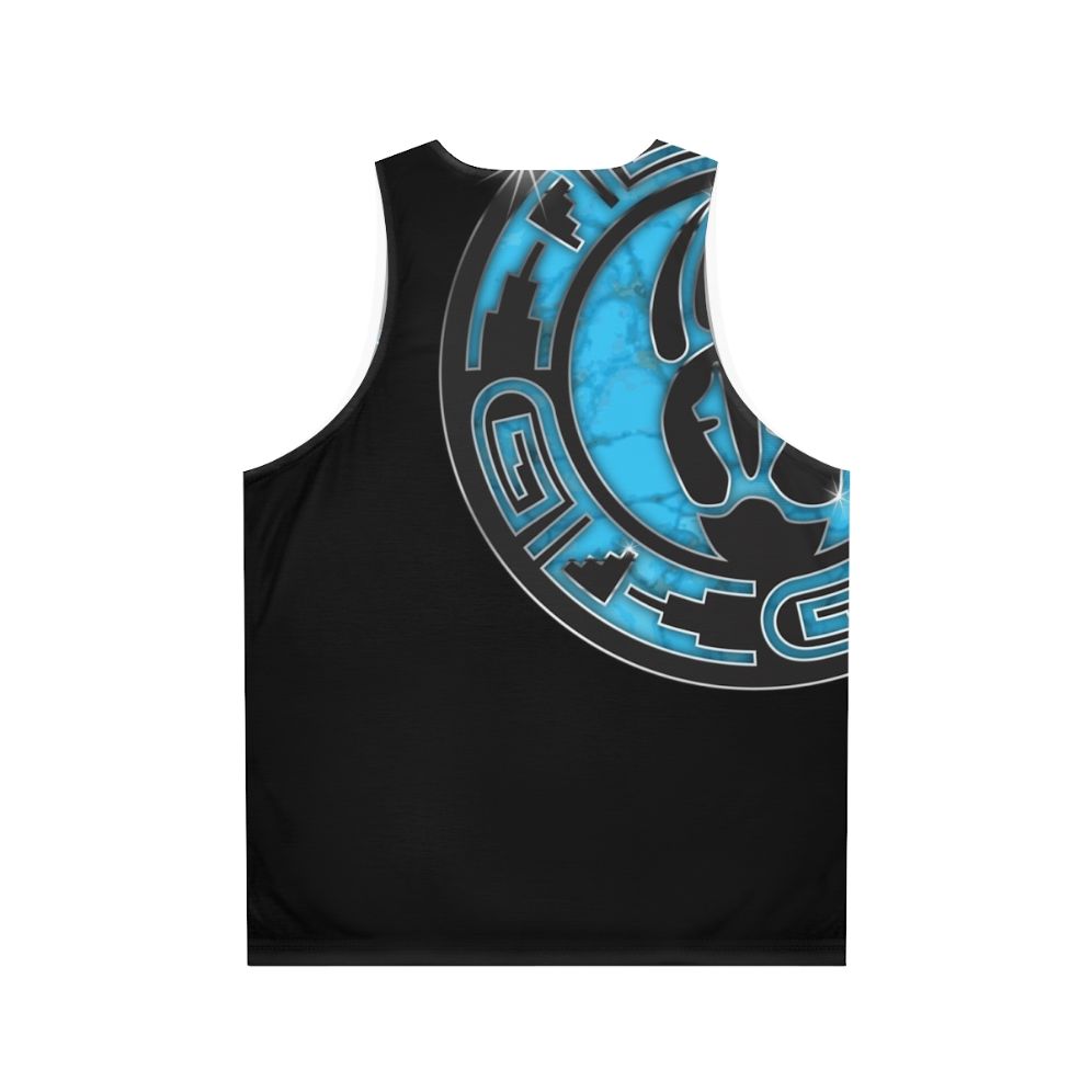 Hopi Bear Paw Native American Unisex Tank Top - Back