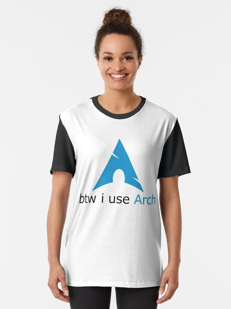 Arch Linux Graphic T-Shirt for Nerds and Geeks - Women