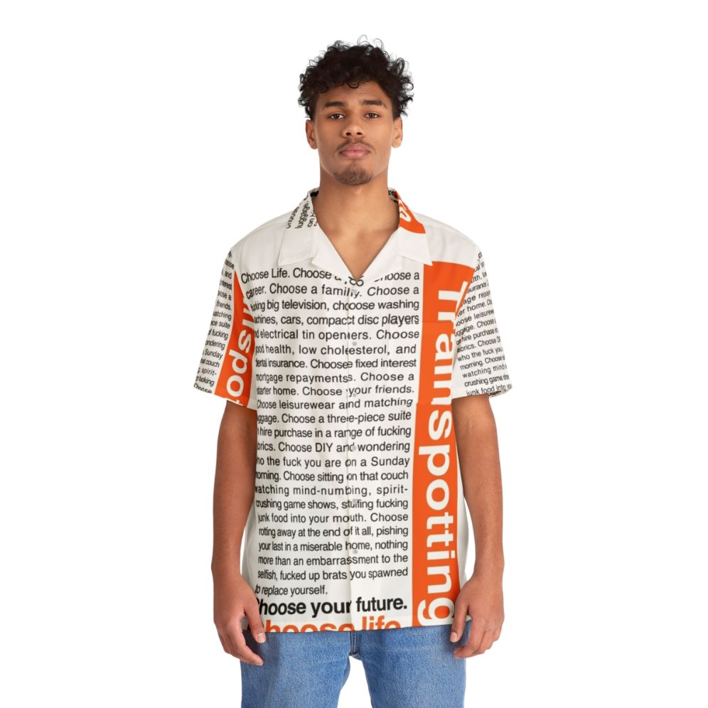 "Choose Life" Hawaiian Shirt Inspired by Trainspotting Movie - People Front