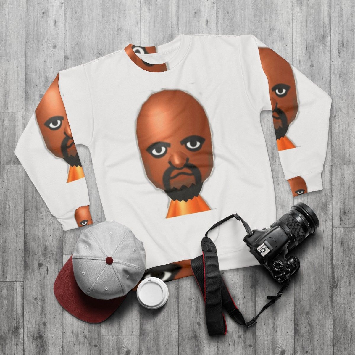 Matt From Wii Sports Meme Sweatshirt - flat lay