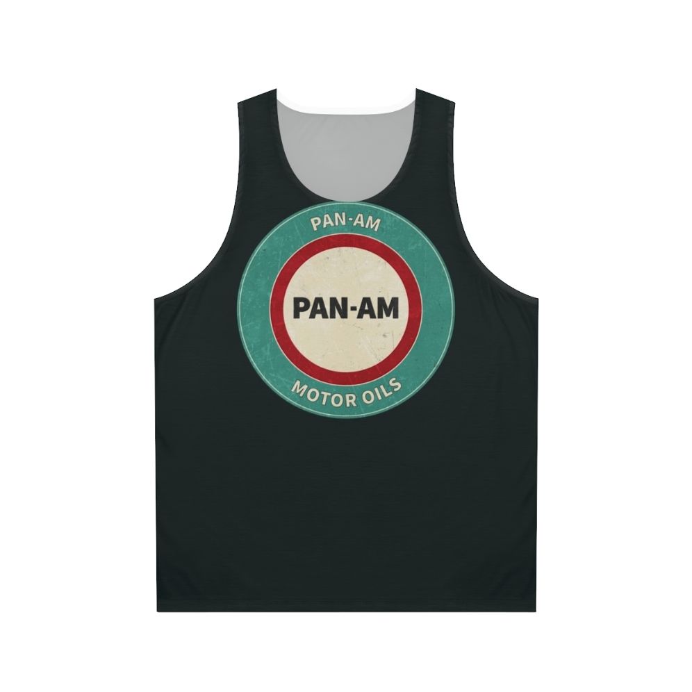 Vintage Pan Am American Motor Oils Unisex Tank Top