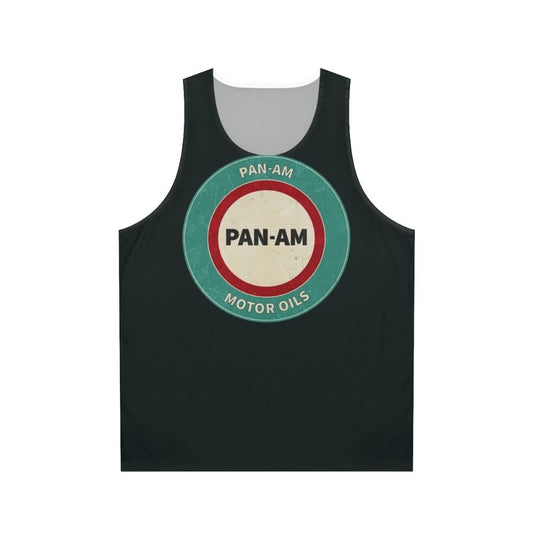 Vintage Pan Am American Motor Oils Unisex Tank Top