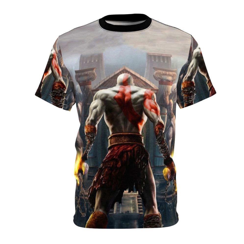 T-shirt featuring the character Kratos from the God of War video game series