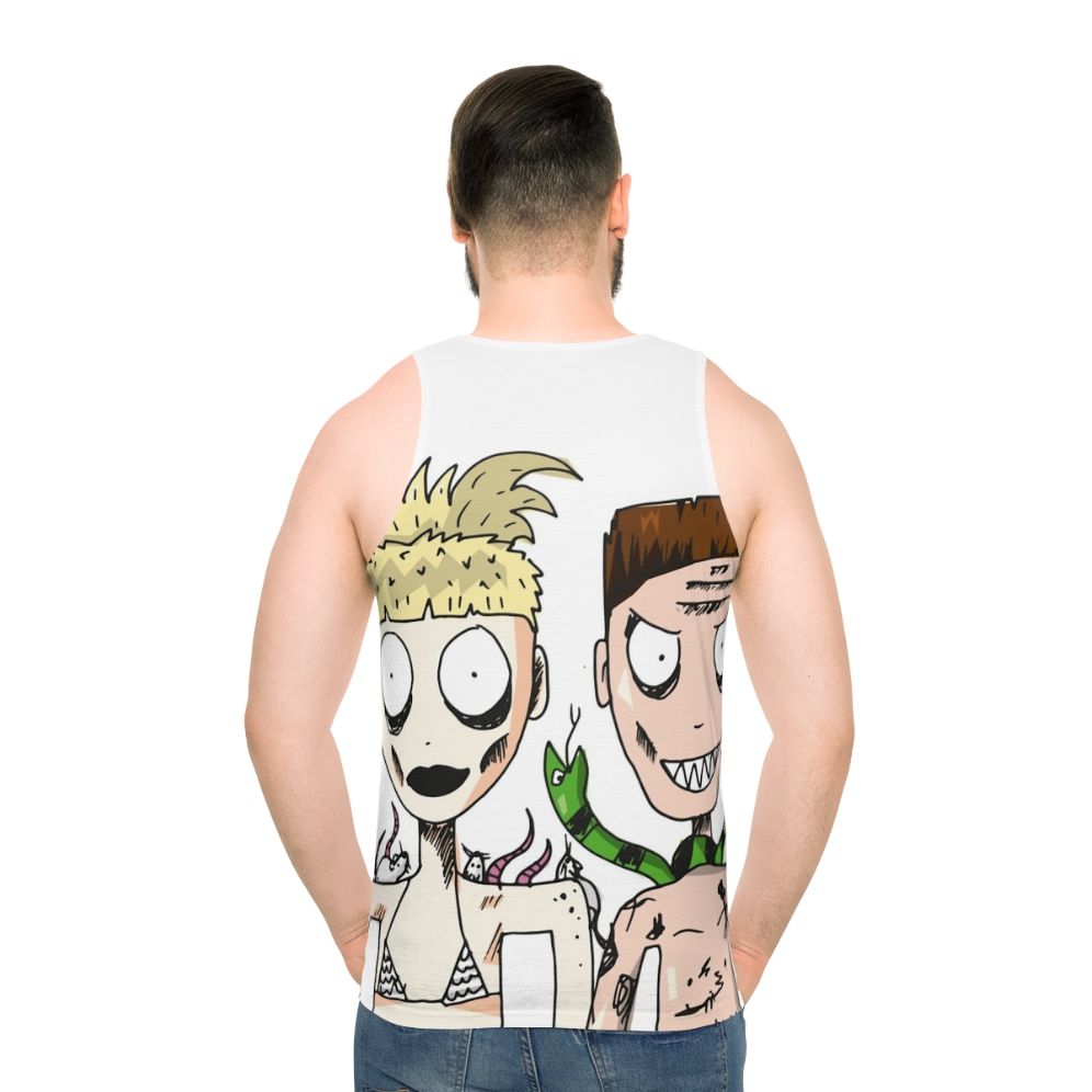 Die Antwoord Yolandi & Ninja Unisex Tank Top - men back