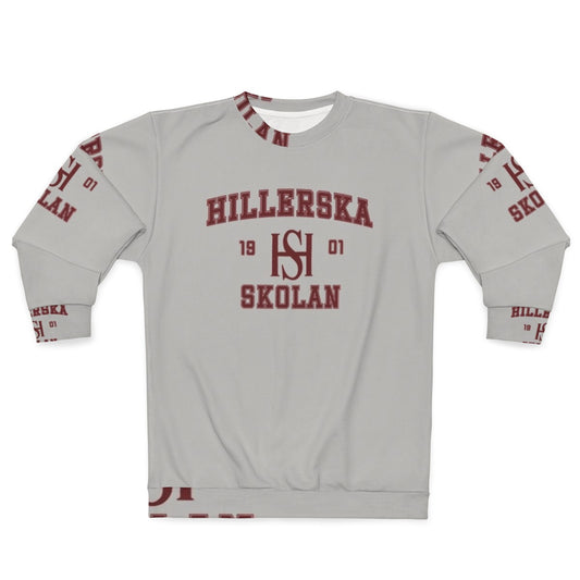 Young Royals Jersey Sweatshirt featuring the Hillerska school crest