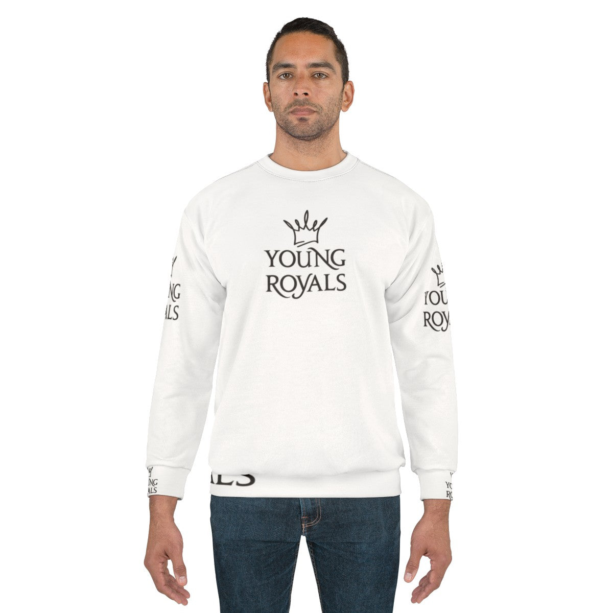 Young Royals Crown Sweatshirt with Edvin Ryding and Omar Rudberg - men