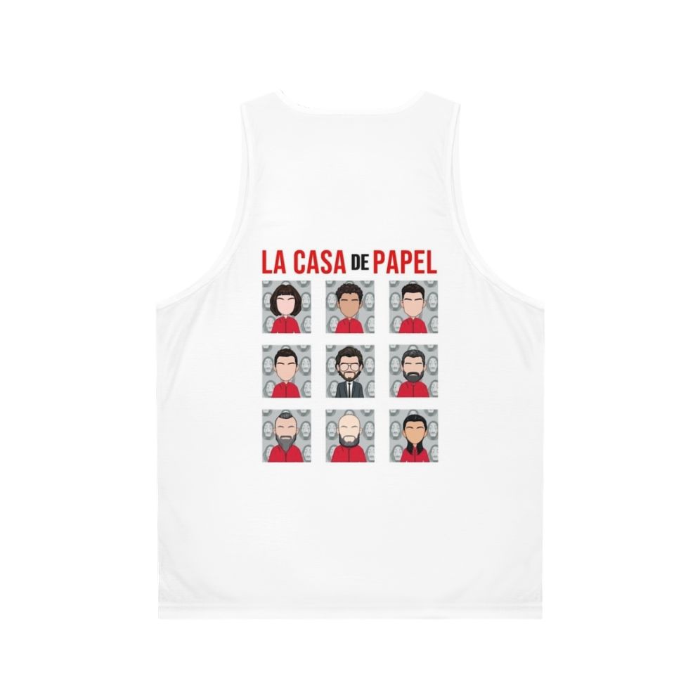 Money Heist Cast Unisex Tank Top - Back