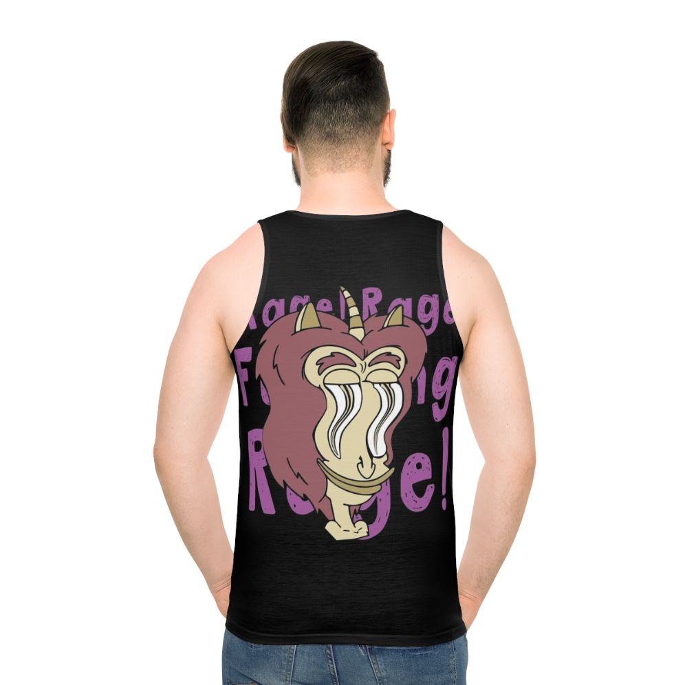 Big Mouth Hormone Monster Unisex Tank Top - men back