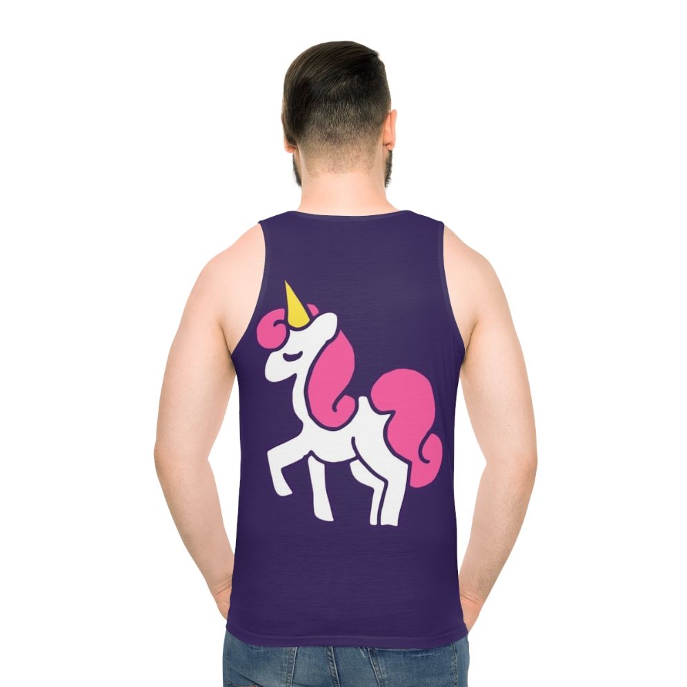 Unicorn Princess Unisex Tank Top - men back