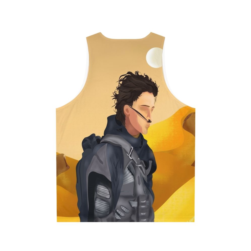 Paul Atreides Dune Moons Unisex Tank Top - Back