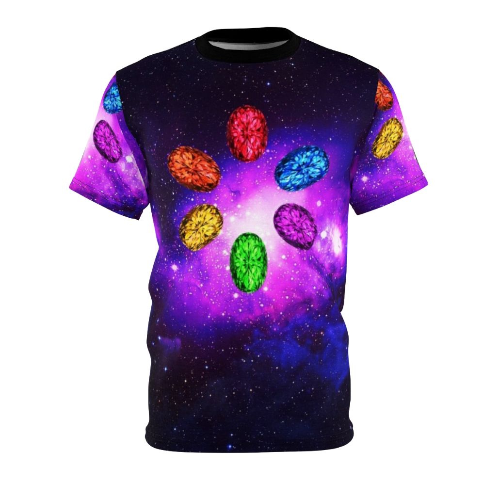 Cosmic Infinity Stones Galaxy Space Themed T-Shirt