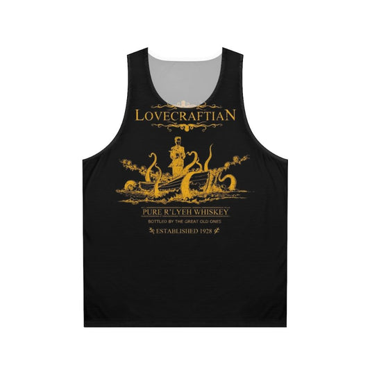 Lovecraft-Inspired Rlyeh Whiskey Unisex Tank Top