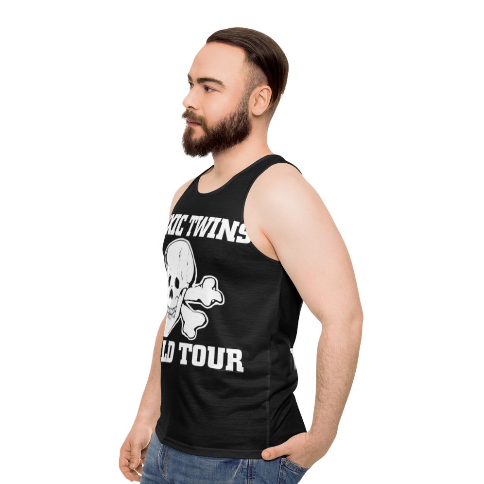 Toxic Twins Music Band Tour Skull Design Unisex Tank Top - men side