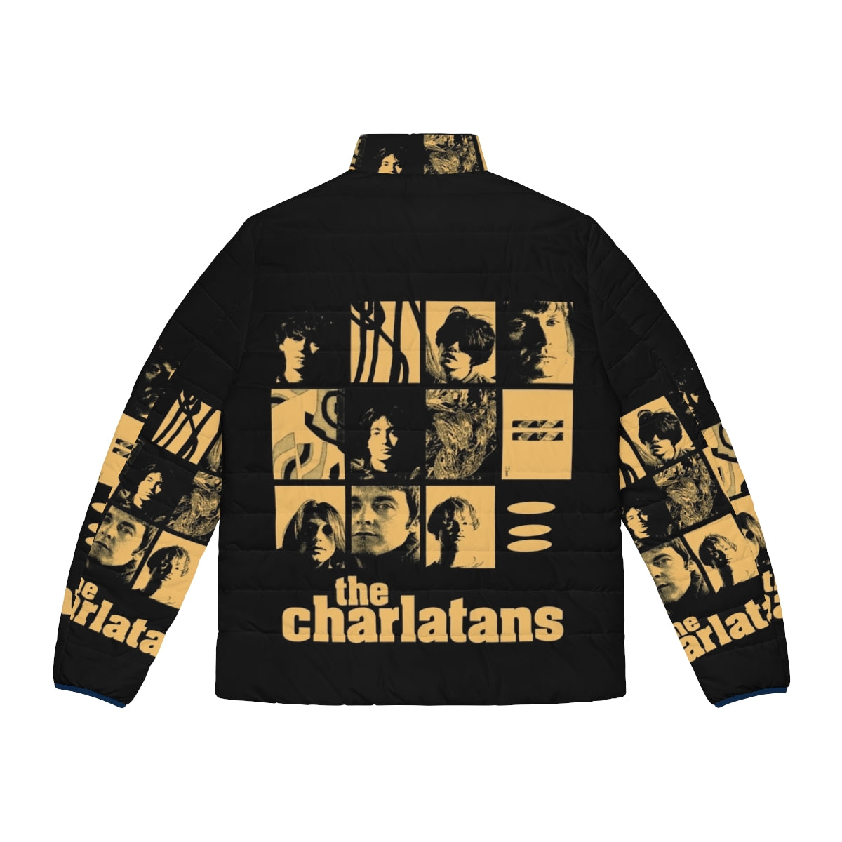 High and Dirty The Charlatans Puffer Jacket - Stylish Indie Band Inspired Outerwear - Back