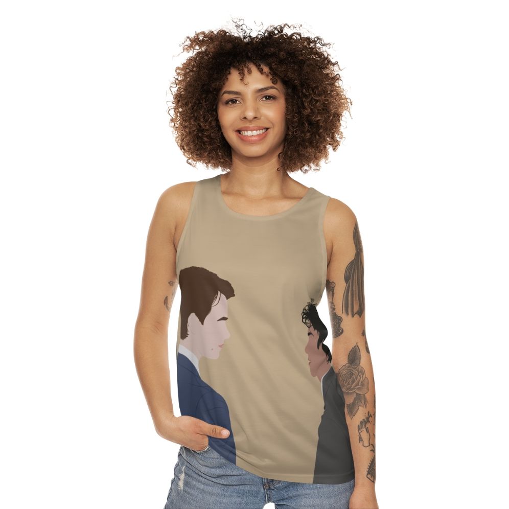 Young Royals Season 3 Unisex Tank Top with Prince Wilhelm and Simon Eriksson Design - women