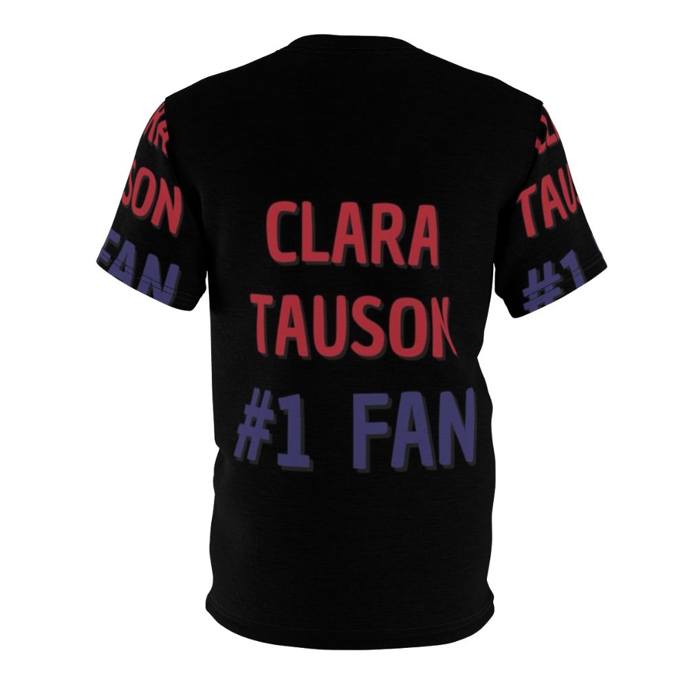 Clara Tauson fan t-shirt celebrating the talented young tennis player - Back