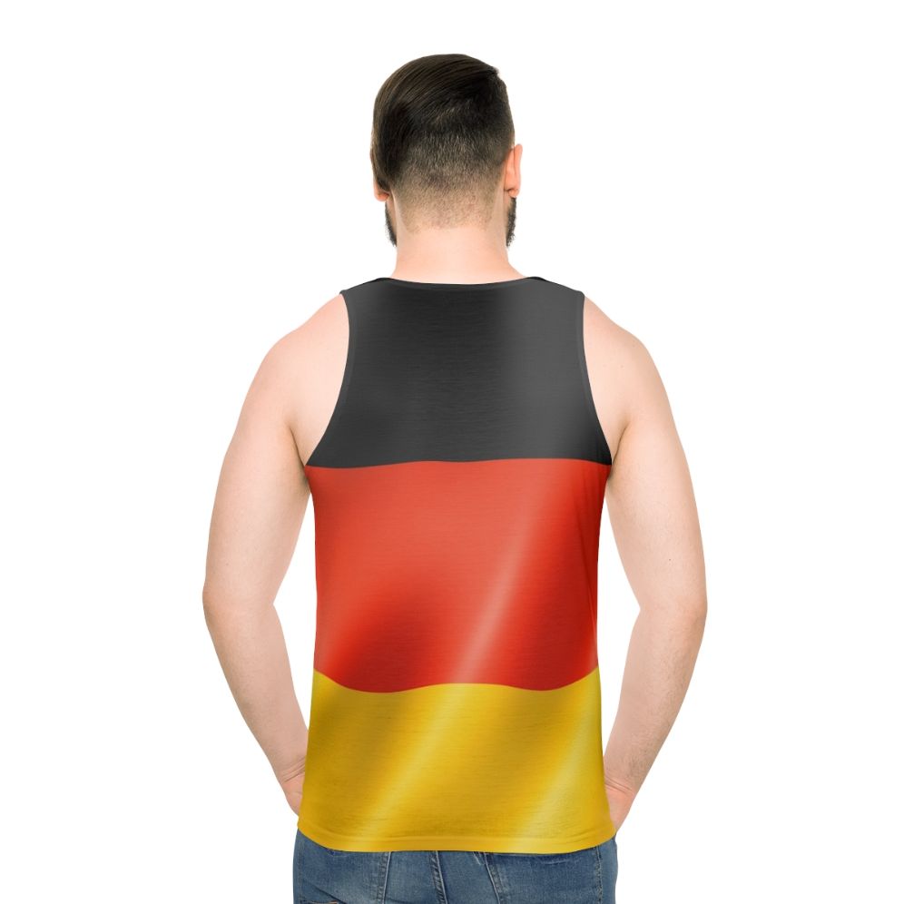 German Flag Unisex Tank Top - men back