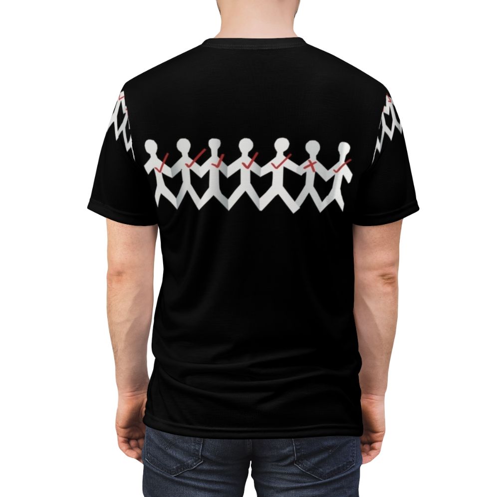 Stylish One X inspired t-shirt for fans of Three Days Grace and alternative rock - men back