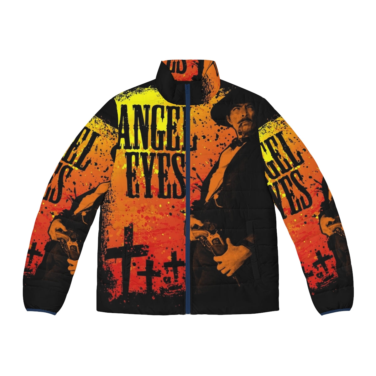 Angel Eyes Puffer Jacket - Vintage Spaghetti Western Inspired Design