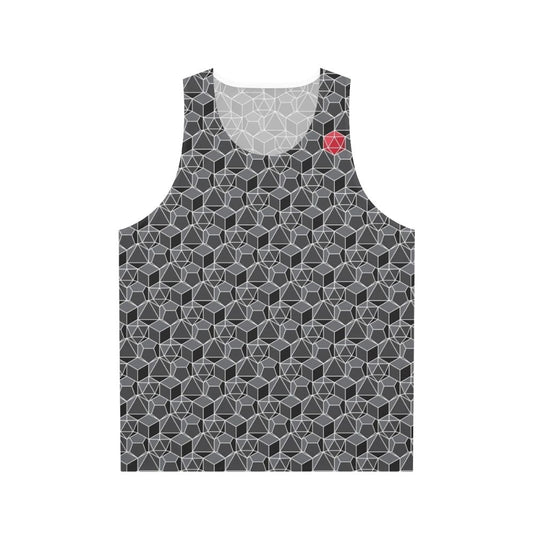 Fantasy dice pattern unisex tank top