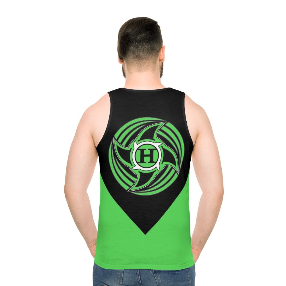 The Hurricane Unisex Retro Wrestling Tank Top - men back