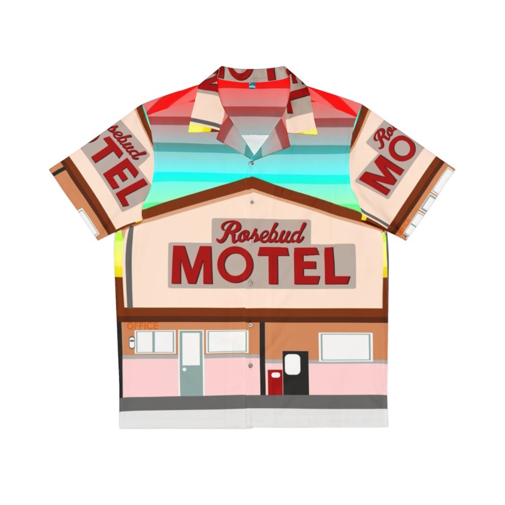 Schitt's Creek Rosebud Motel Hawaiian Shirt featuring the Rose family