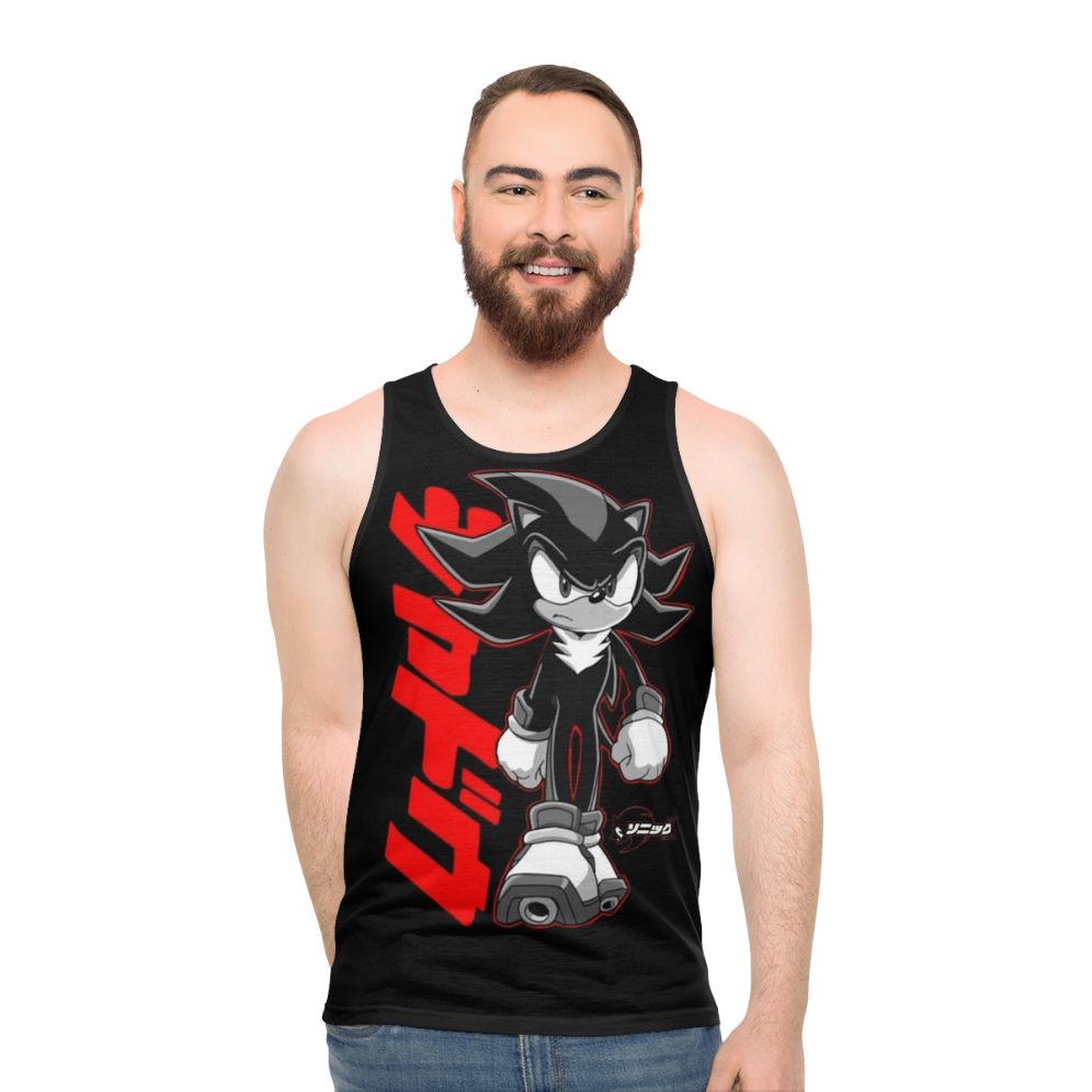 Sonic and Shadow anime inspired graphic unisex tank top - men