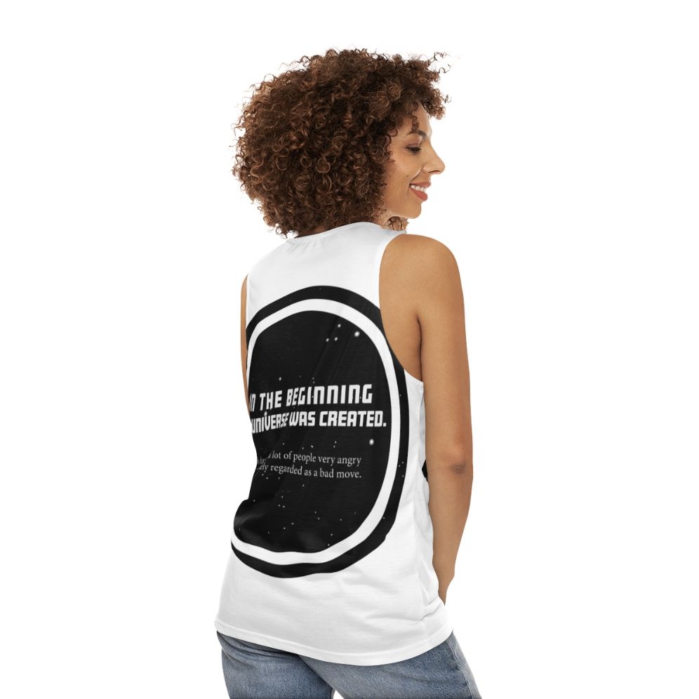 Douglas Adams Unisex Tank Top - women back