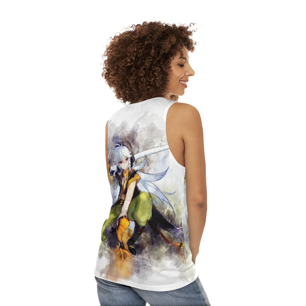 Genshin Impact Razor Unisex Anime Tank Top - women back