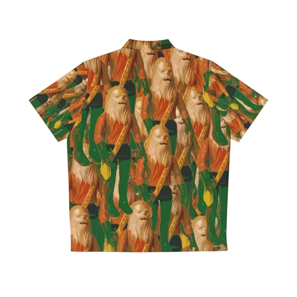 Chewbaquaman Hawaiian Shirt featuring Chewbacca and Aquaman - Back