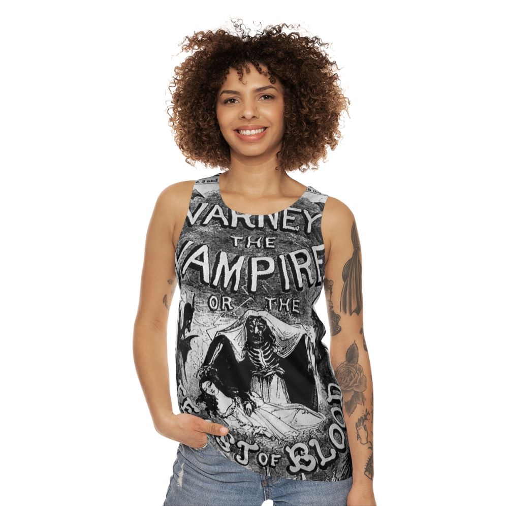 Varney The Vampire gothic unisex tank top - women