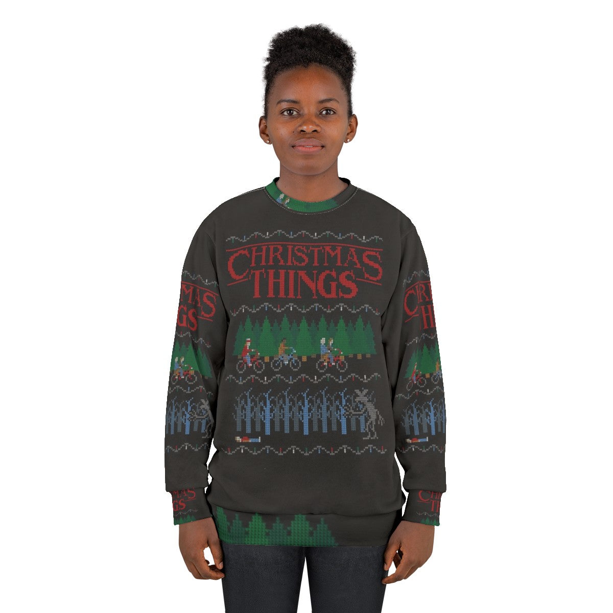 Christmas Things Stranger Things Inspired Sweatshirt - women