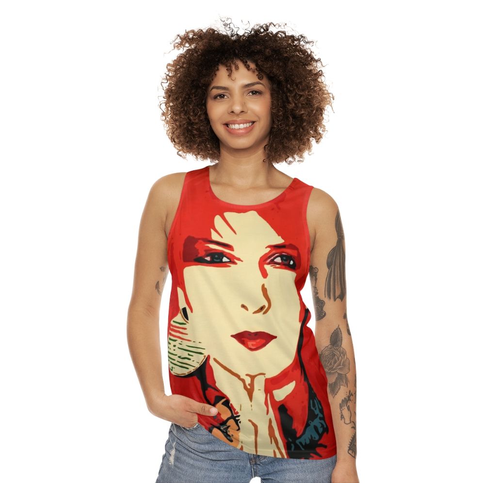 Toyah Unisex Tank Top with Vibrant Pop Art Design - women