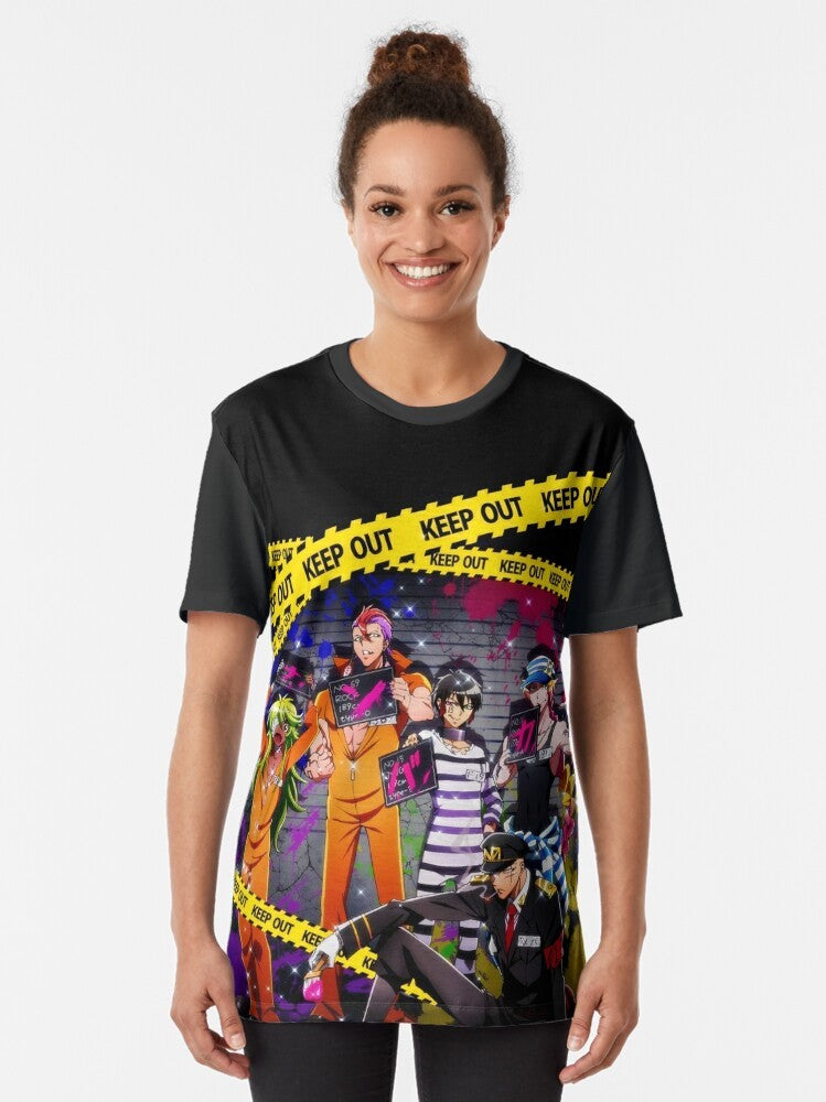 Nanbaka anime characters graphic design on a t-shirt - Women