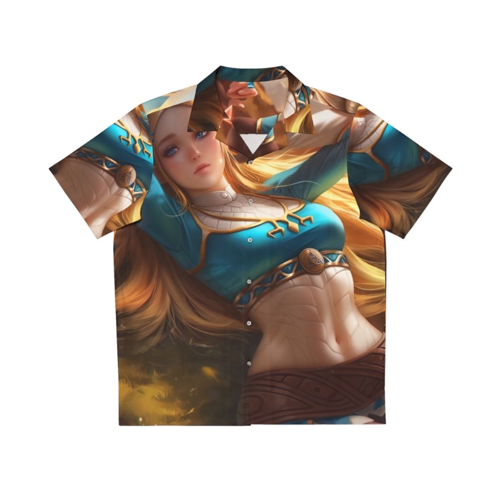 Relaxing elf fantasy Hawaiian shirt for gaming enthusiasts