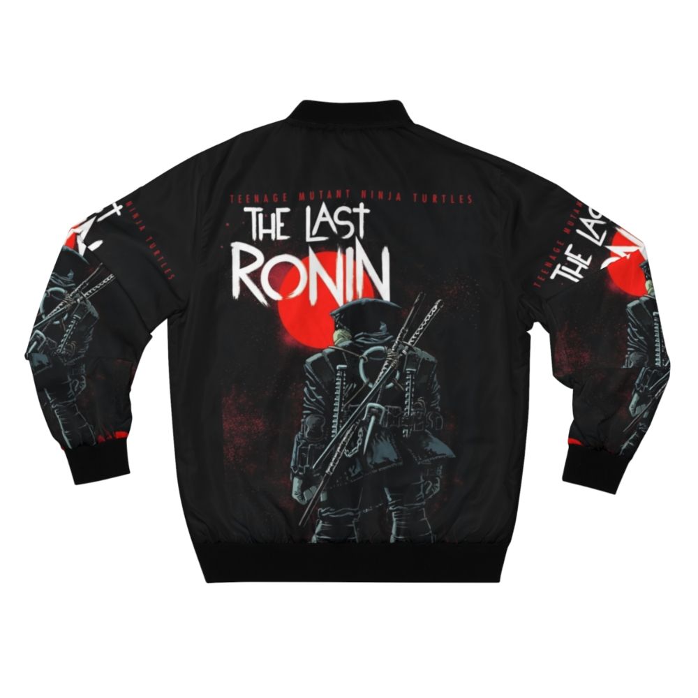 Last Ronin Inspired Bomber Jacket with Teenage Mutant Ninja Turtles Graphics - Back