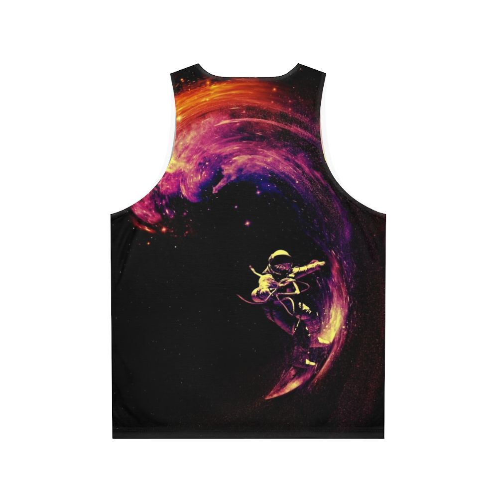 Cosmic surfing unisex galaxy tank top - Back