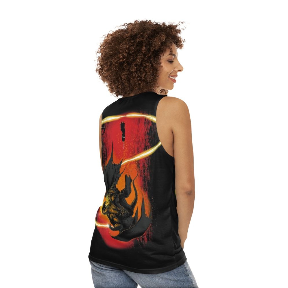 Wizard and Demon Unisex Tank Top - women back