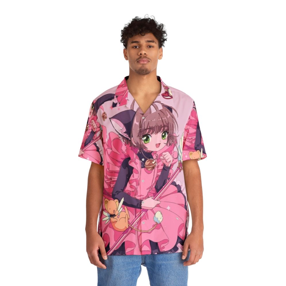 Cardcaptor Sakura Kawaii Cat Hawaiian Shirt - People Front