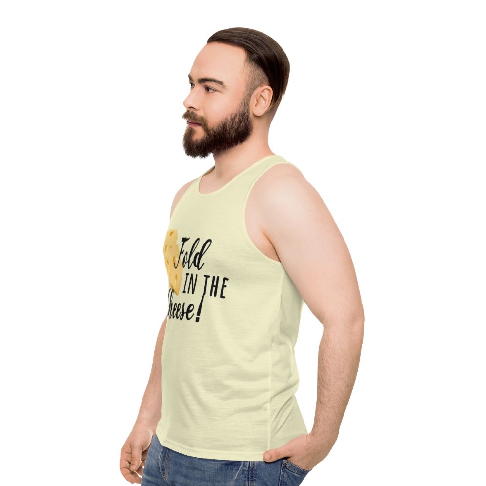 Fold In The Cheese Unisex Tank Top - Schitt's Creek Inspired - men side