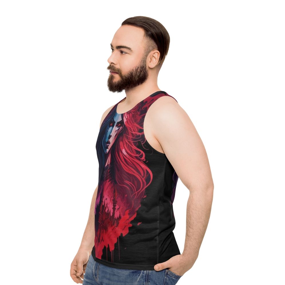 Castlevania Carmilla Unisex Tank Top - men side