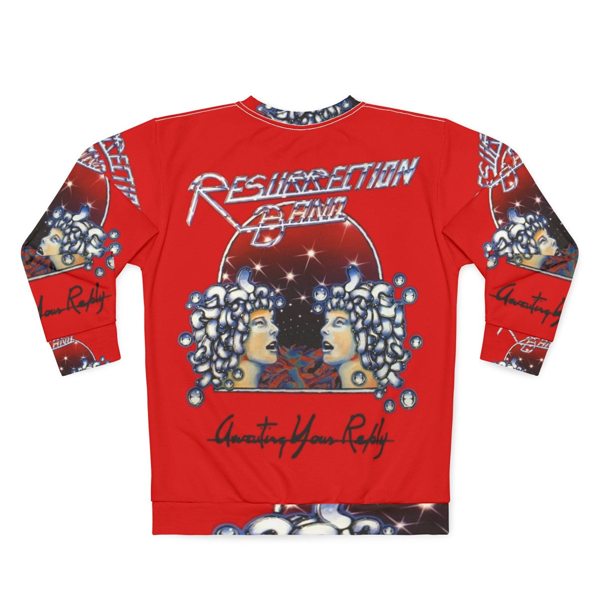 Resurrection Band "Awaiting Your Reply" Christian Sweatshirt - Back