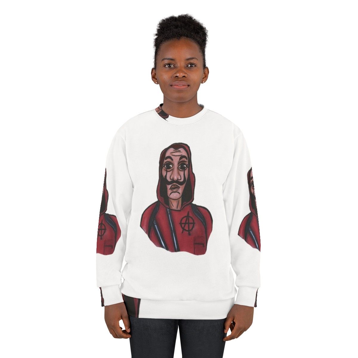 Money Heist Dali Mask Anarchy Suit Sweatshirt - women