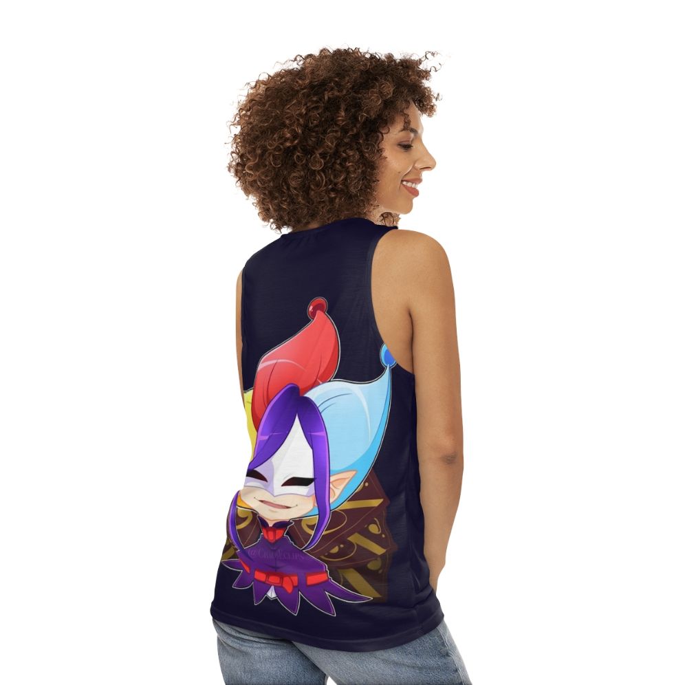 Joker Rascal Magical Girl Anime Unisex Tank Top - women back