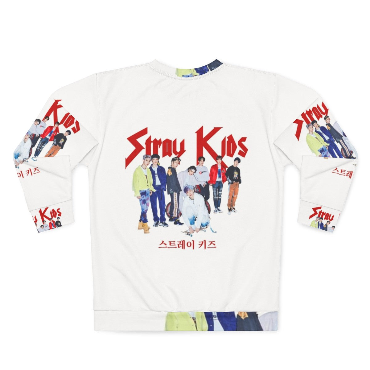 Stray Kids Korean Pop Band Sweatshirt - Back