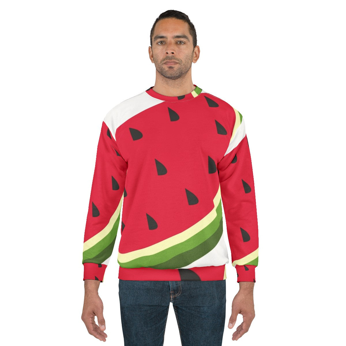 Watermelon design sweatshirt - men