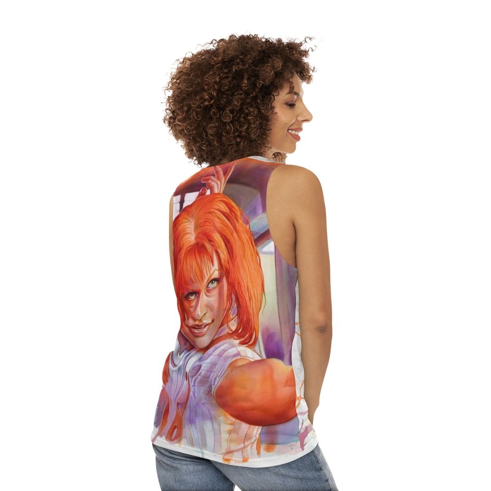 Leeloo The Fifth Element Unisex Tank Top - women back