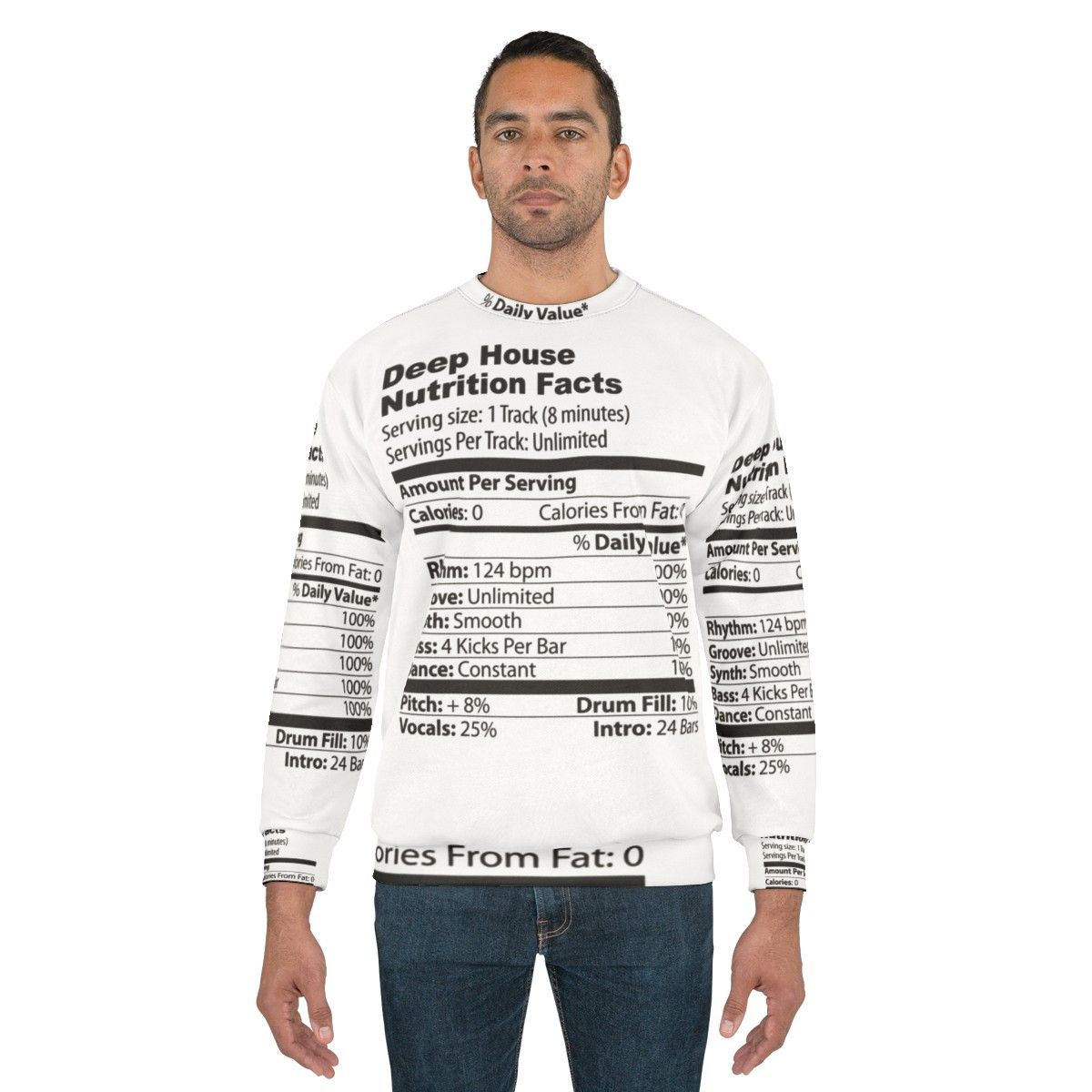 Deep House Music Sweatshirt - men