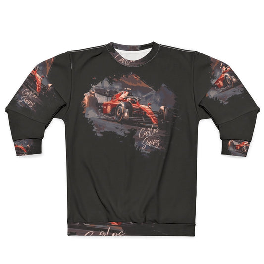 Carlos Sainz 55 Vintage Digi Art 2023 Formula 1 Sweatshirt